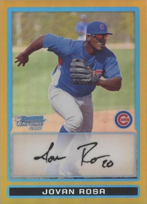 2009 Bowman Chrome - Prospects Jovan Rosa #BCP182 Gold Refractor /50 ...