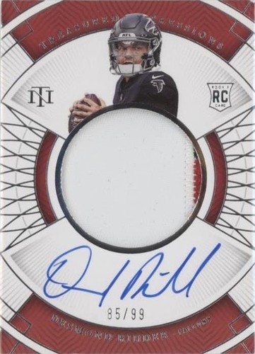2022 Panini National Treasures Desmond Ridder #TI-DRI