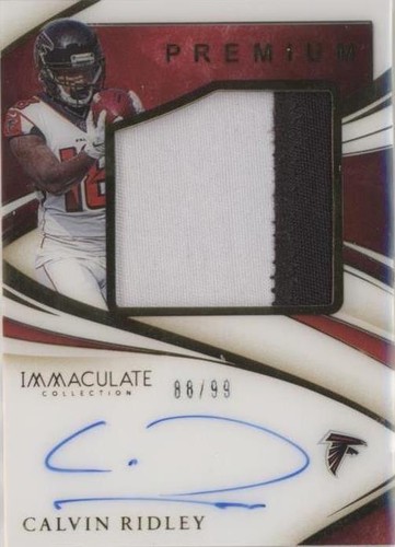 2020 Panini Immaculate Collection Calvin Ridley #PPA-CR