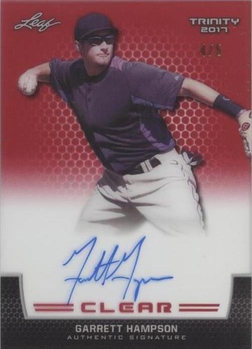 2017 Leaf Trinity - Garrett Hampson #CA-GH1