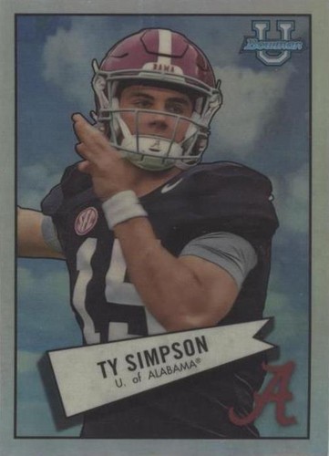 2022 Bowman University Chrome Ty Simpson #52BF-27