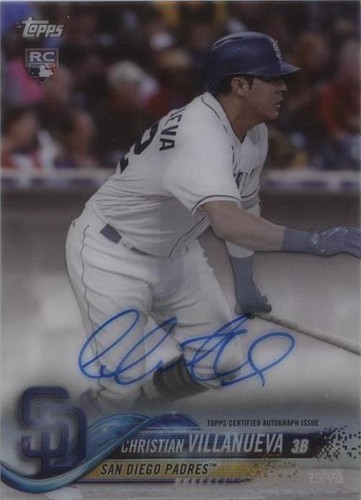2018 Topps Clearly Authentic Autographs - Christian Villanueva #CAA-CV