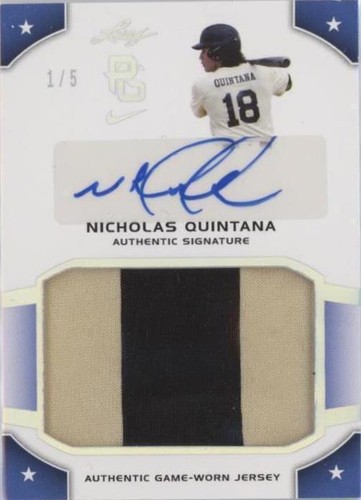 2015 Leaf Perfect Game National Showcase - Nick Quintana #JA-NQ1