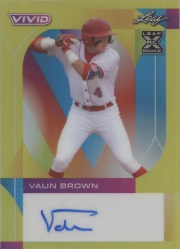 2022 Leaf Vivid - Vaun Brown #BA-VB1