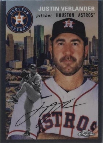 2023 Topps Chrome Platinum Anniversary - Justin Verlander #54CV-80