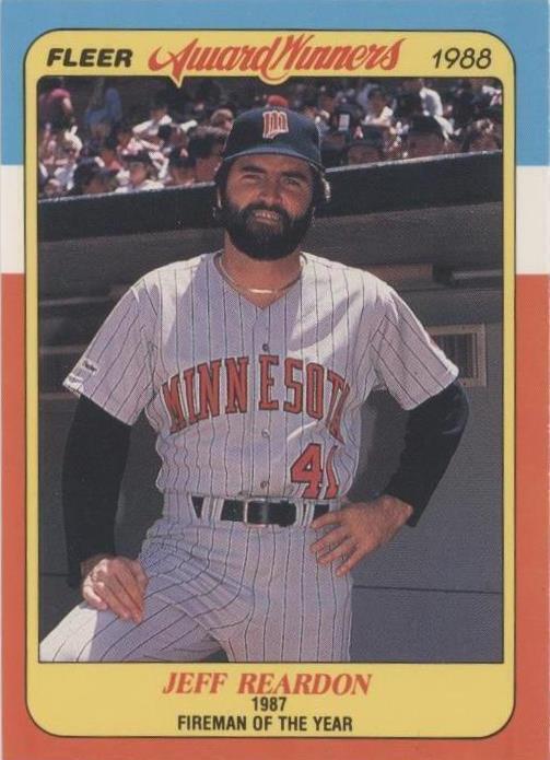 1988 Fleer Award Winners - Jeff Reardon #31