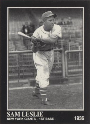 1992 The Sporting News Conlon Collection - Sam Leslie #504