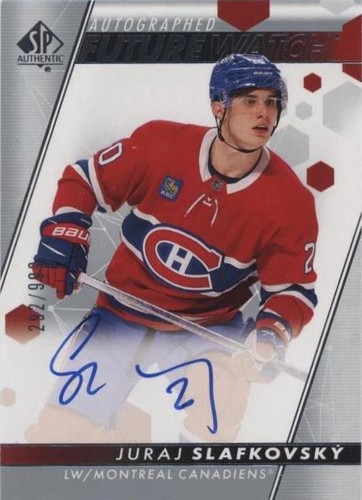 2022-23 UD SP Authentic #149 Juraj Slafkovsky Future Watch Rookie