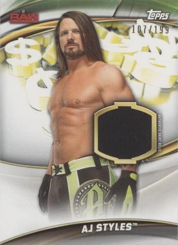 2019 Topps WWE Money in the Bank - AJ Styles #SR-AJ
