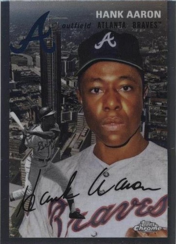 2023 Topps Chrome Platinum Hank Aaron Blue /100 #432 | eBay