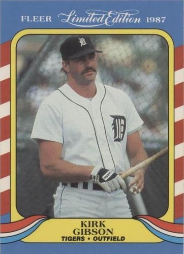 1987 Fleer Limited Edition Baseball Superstars - Kirk Gibson #17