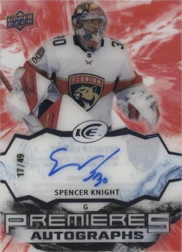 2021-22 Upper Deck Ice - Spencer Knight #IPA-SK