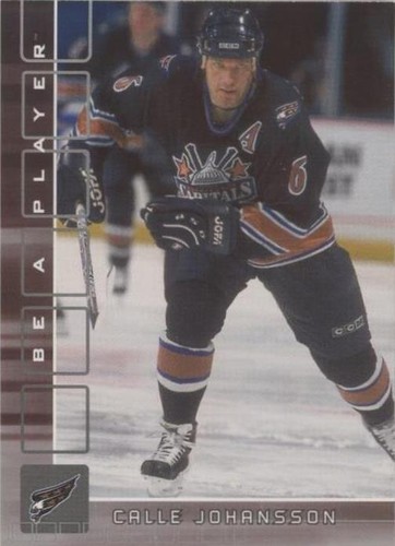 2001-02 In the Game Be A Player Memorabilia - Calle Johansson #204