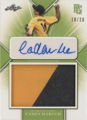 2021 Leaf Perfect Game National Showcase - Caden Marcum #PA-CM2