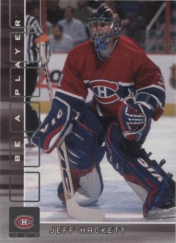 2001-02 In the Game Be A Player Memorabilia - Jeff Hackett #229