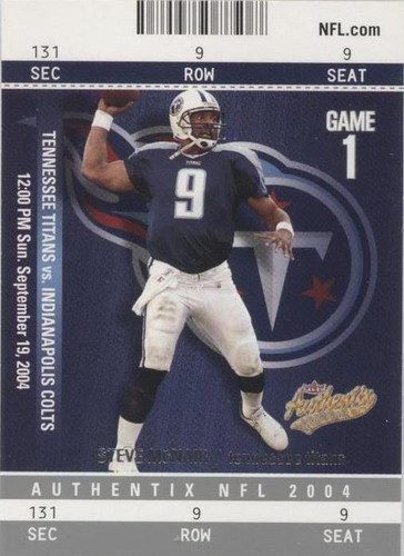 2004 Fleer Authentix Steve McNair #88