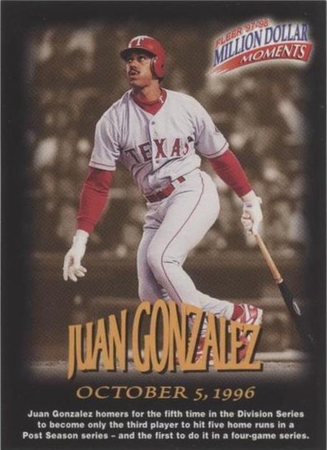 1997-98 Fleer Million Dollar Moments - Juan González #38