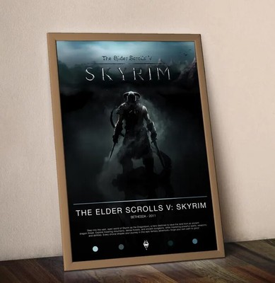 The Elder Scrolls V: Skyrim Poster | Gaming Poster | Video Game Prints
