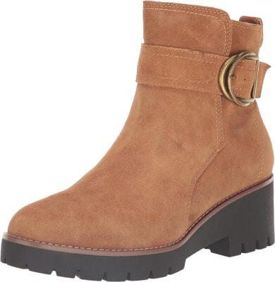 Blondo Dagger Women's Waterproof Fashion Boot, Cognac Suede - US 10