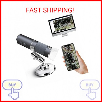 Ninyoon 4K WiFi Microscope for iPhone Android PC, 50-1000X USB Digital Microscop