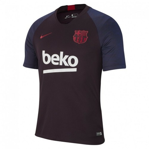 Nike FC Barcelona Breathe Football Shirt Sz M Burgundy Ash