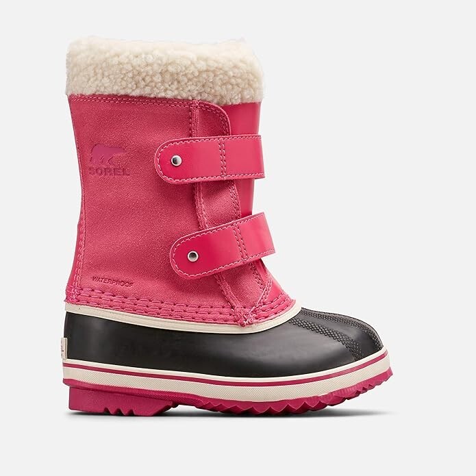 Sorel Z53127 Little Girls Pink 1964 Pac Strap Suede Snow
