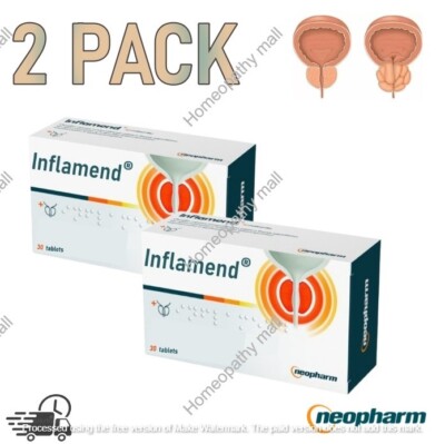 2 Pack Inflamend - For Men  All Types of Prostatit Prostate Pygeum Africanum