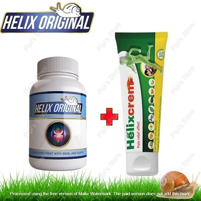 1 Pack HELIX ORIGINAL x 30 caps Joint Support + 1 Pack HELIX CREAM with Snail
