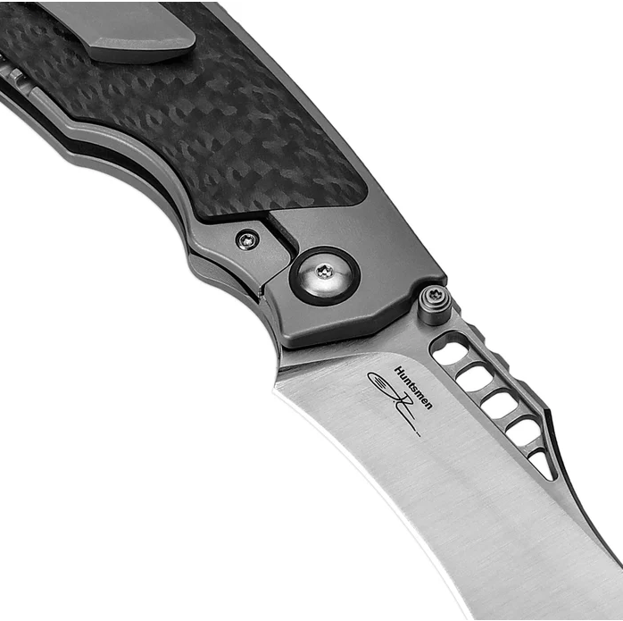 Kizer Huntsmen Folding Knife S35VN Blade Titanium+Carbon Fiber Handle Ki4642A1