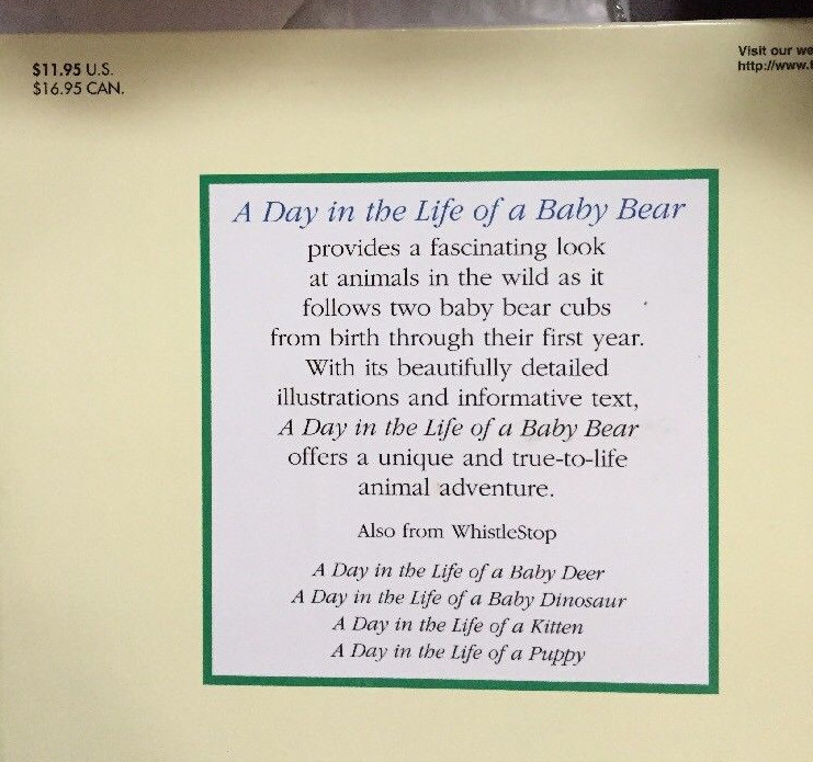 Mother bear & babies plush  +  A Day In the Life of a Baby Bear by P.& S. Barret