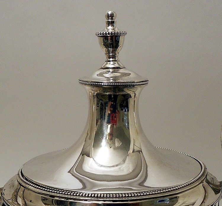 A fabulous sterling silver coffee urn, Hester Bateman, London 1786