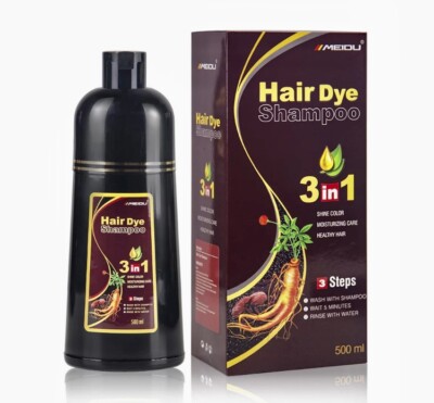Permanent  Coffee  Color Hair Shampoo  Natural Fast Hair Dye
