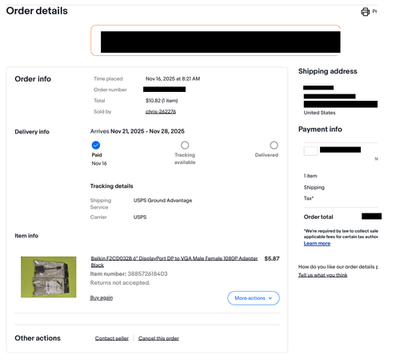 Item photo(s) from verified buyer