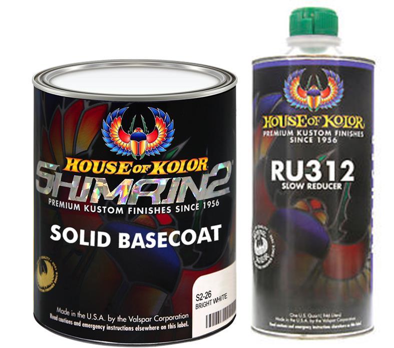 House Of Kolor S226q Shimrin2 Bright White Quart With Ru312 Slow