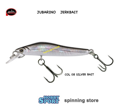 JUBARINO JERKBAIT MOLIX 50  COLORE 08 SILVER BAIT 2.5 GR  5 CM  SPINNING  BASS
