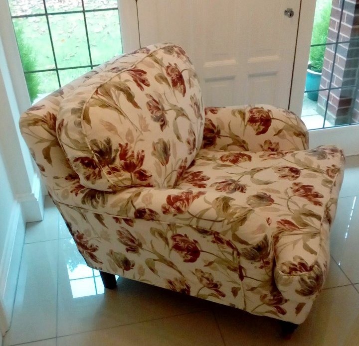 Laura Ashley Gosford loose cover on Sofa armchair in Ottery