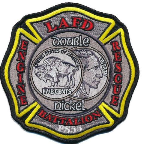 LAFD Station 55 Double Nickel Buffalo  Maltese NEW Fire Patch !