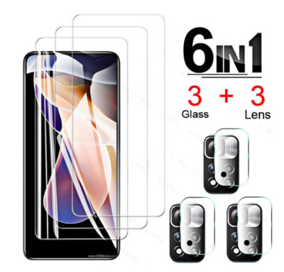 For Redmi Note 11/11 Pro/11 Pro Plus Tempered Glass Screen Protector Camera Lens