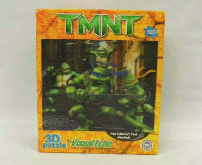 2007 Hobbico TMNT Teenage Mutant Ninja Turtles 3D Lenticular 100 Piece Jigsaw