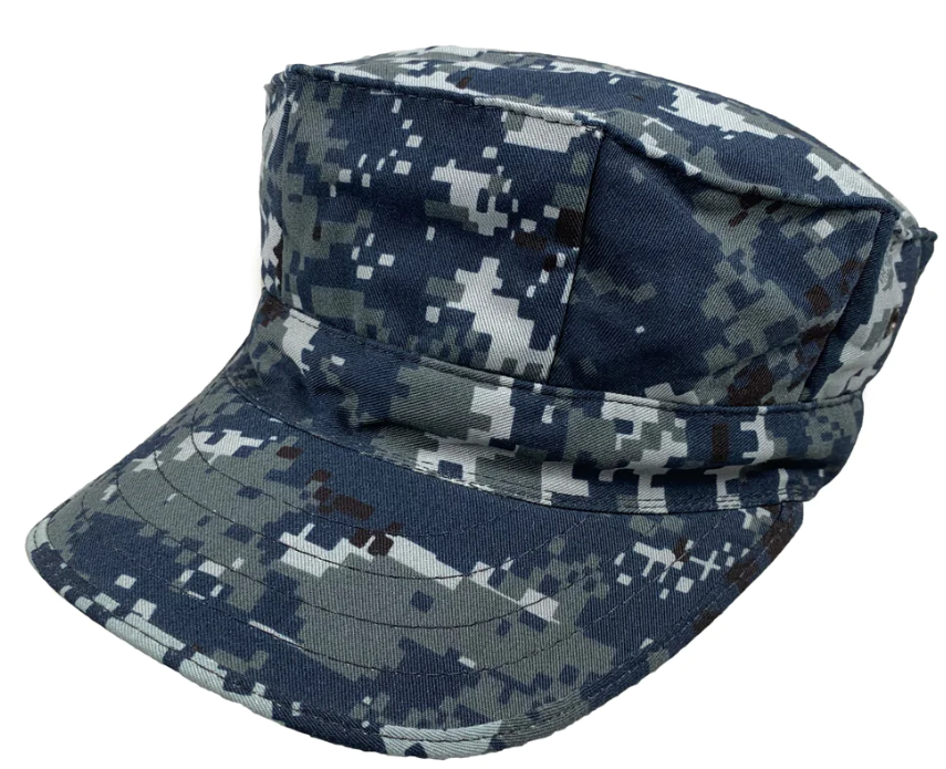 GI US Navy NWU Digital 8 Point Utility Cap Blueberry Hat Genuine Issue