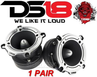 DS18 Super Bullet Tweeter 350W 4 Ohm Pro Car Audio Loud Speakers Pair PRO-TW220