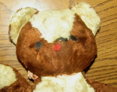 Antique Vintage 1940's  Plush Stuffed Toy Teddy Bear Brown & Tan 12