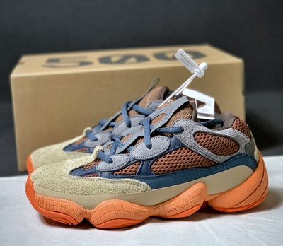 Adidas Yeezy 500 GZ5541 'Enflame' Tan/Orange/Blue Sneaker Men's