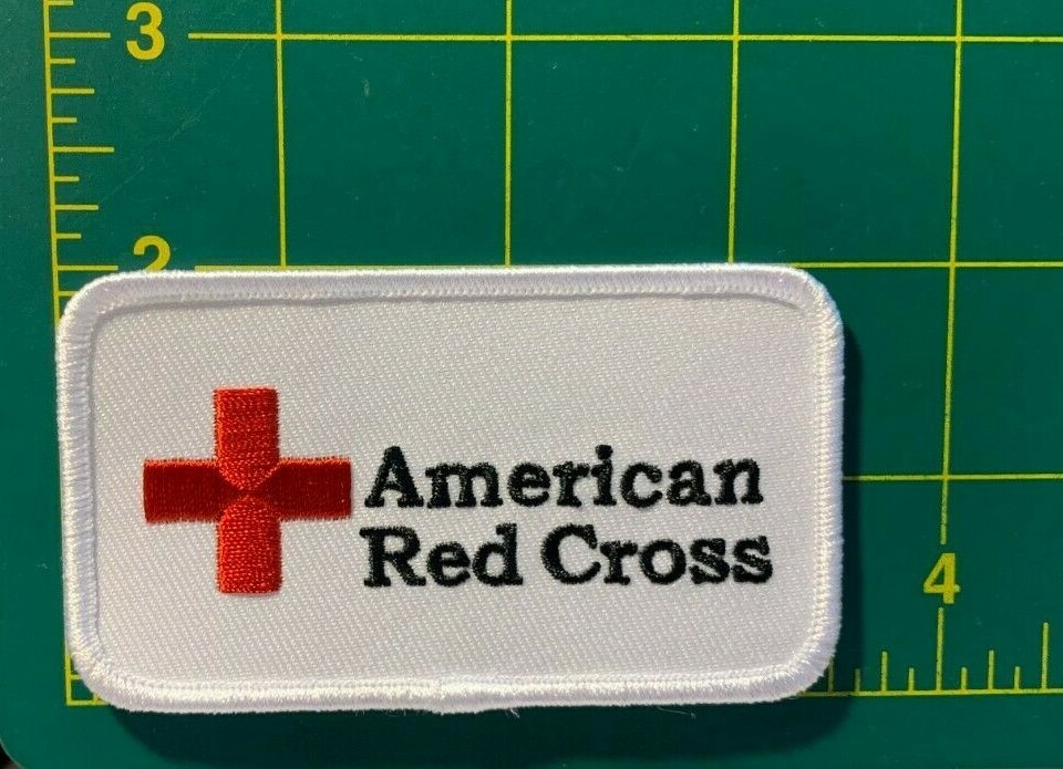 American red cross patch red cross patch 2" x 3.5" ARC patch red cross iron on