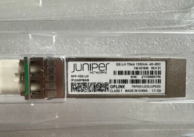 Juniper Networks 740-031849 GE-LH 70KM 1550nm SFP-1GE-LH OPLINK SMF Transceiver