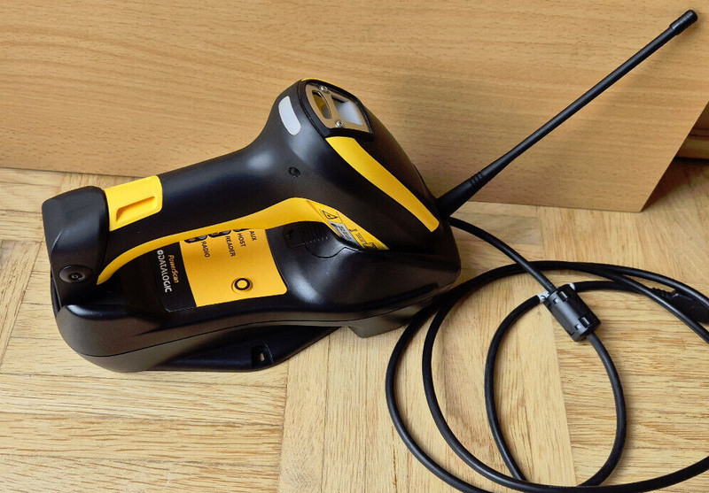 Datalogic Powerscan Bc-9030 Dockingstation + Akku Barcode Scanner Pm9500 433mhz