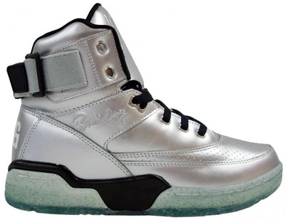 Ewing Athletics Ewing 33 HI Silver Black Ice Basketball Shoe Men Limited Edition