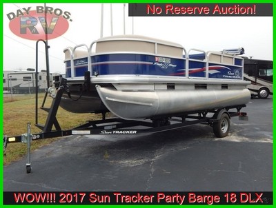 2017 Sun Tracker Party Barge 18DLX Used Pontoon Boat AS IS