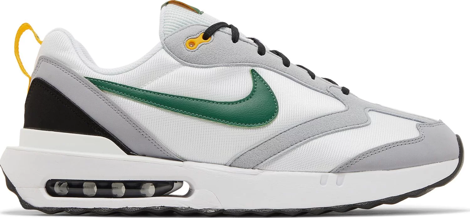 

Мужские кроссовки Nike Air Max Dawn White Gorge Green Black Grey Yellow DM0013-101 12, Белый, Nike Air Max Dawn