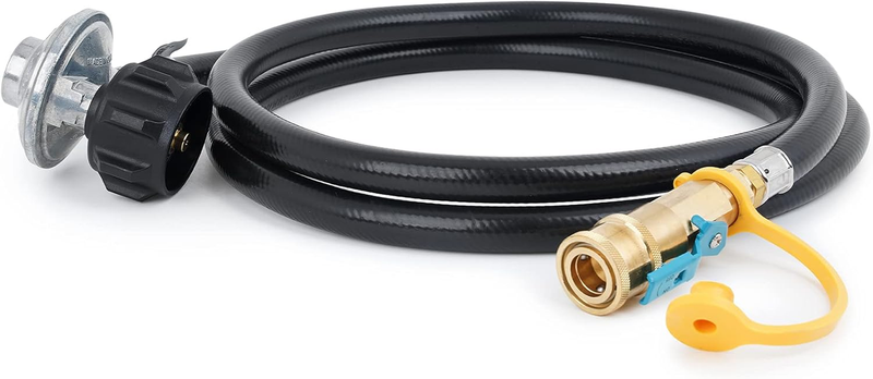 Propane Regulator Hose 6 Feet 1/4 Female Quick Connect Acme Nut for Olympian